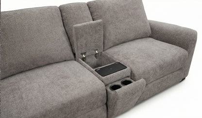 Zenith 6-Piece Power Reclining Sliding Seat Sectional Chaise