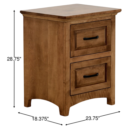Riviera 2 Drawer Nightstand