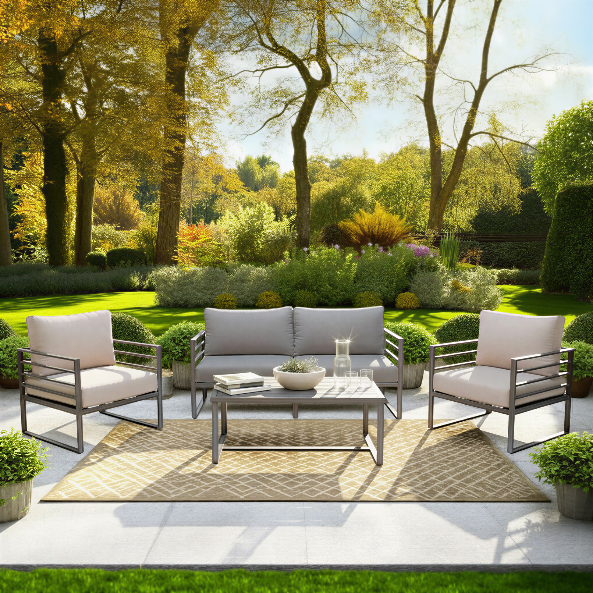 Holden 4-Piece Outdoor Chat Set