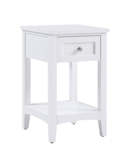 Oakley Open Nightstand White