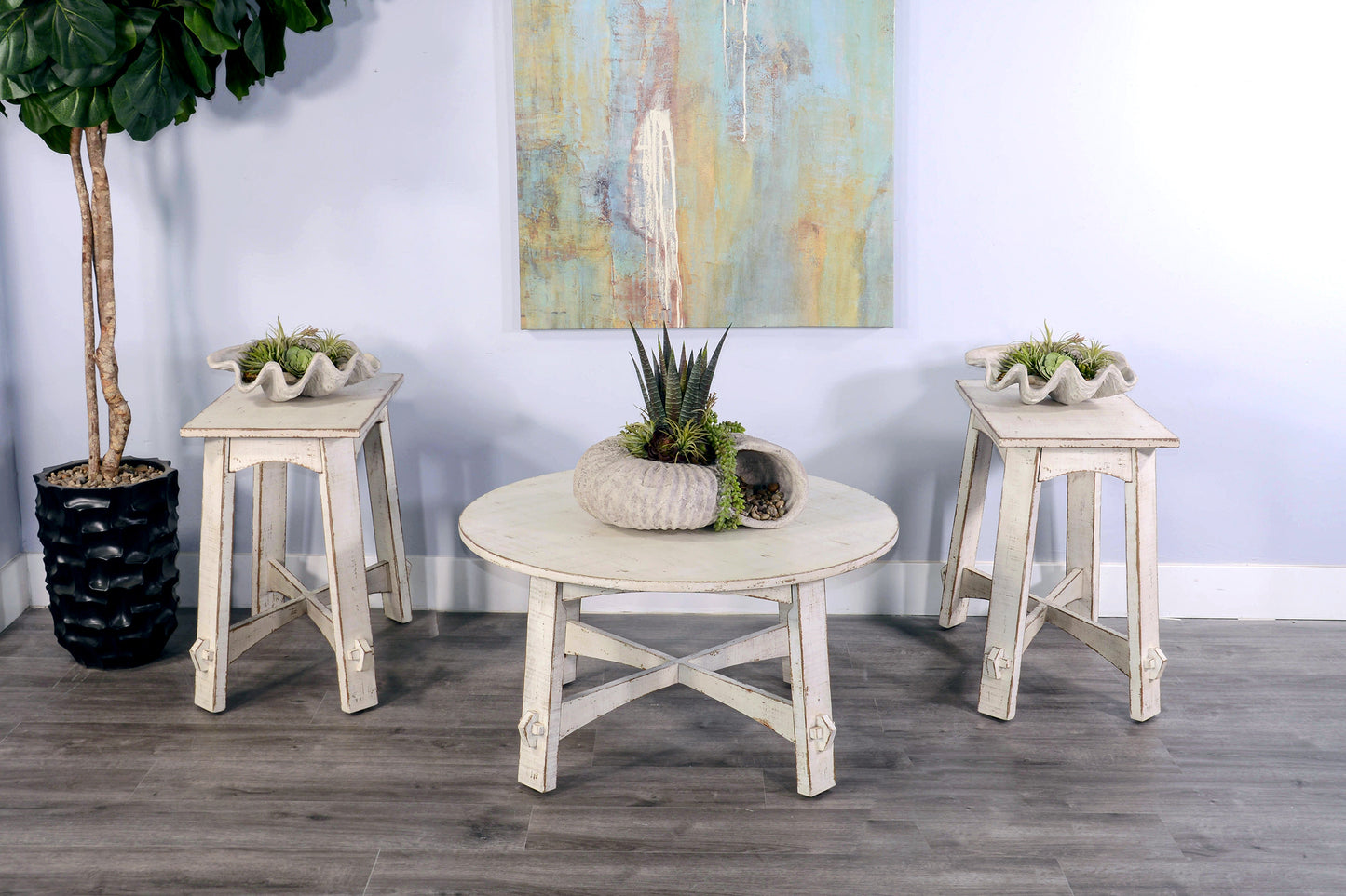 Cady Round End Table