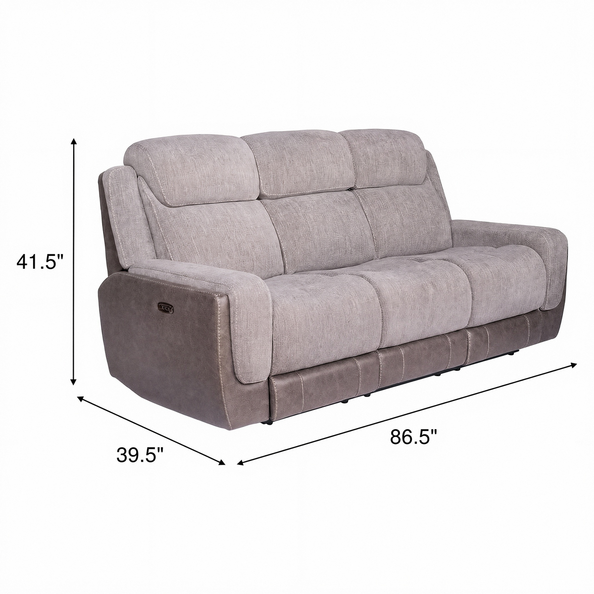 Xander Power Reclining Sofa with Drop-Down Table