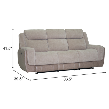 Xander Power Reclining Sofa with Drop-Down Table