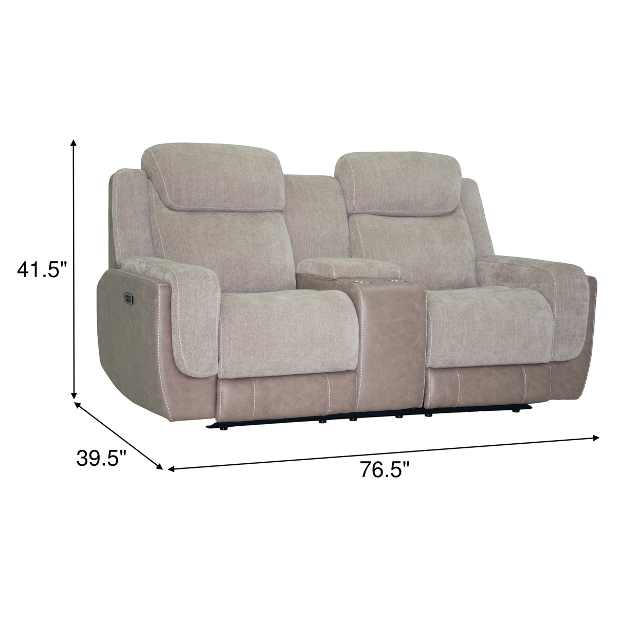 Xander Power Console Loveseat