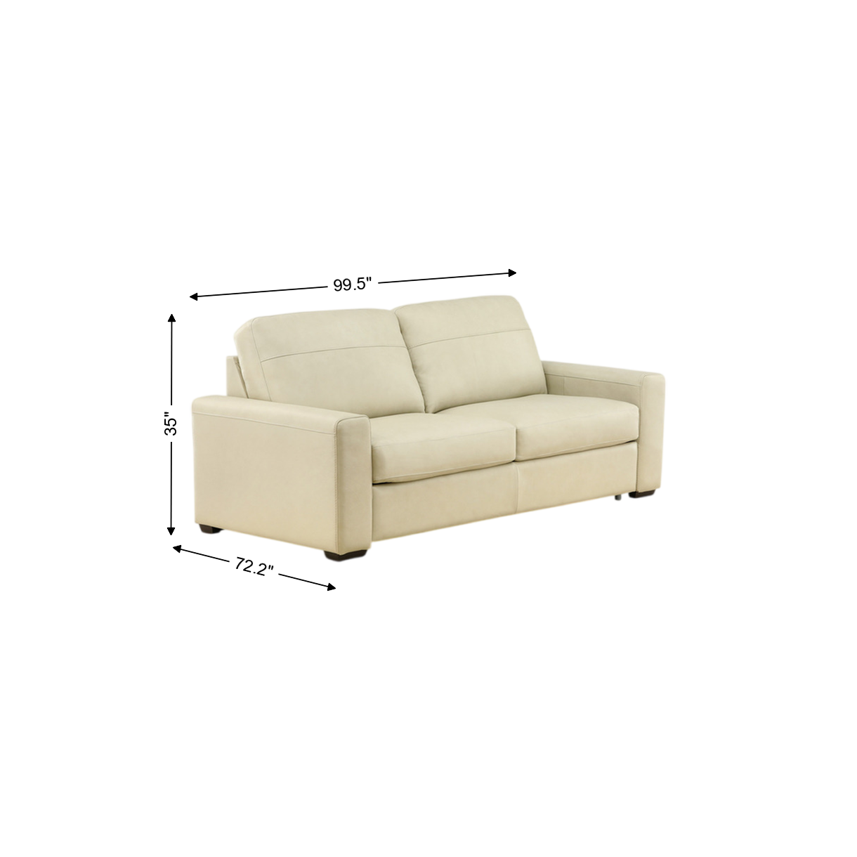 Forbes Leather Queen Sleeper Sofa