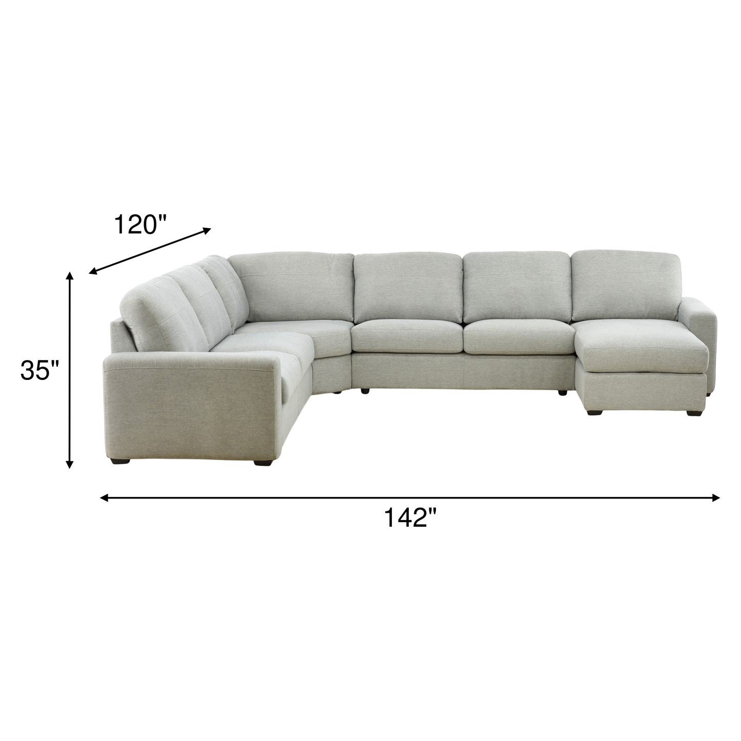 Forbes 5-Piece Sleeper Sectional