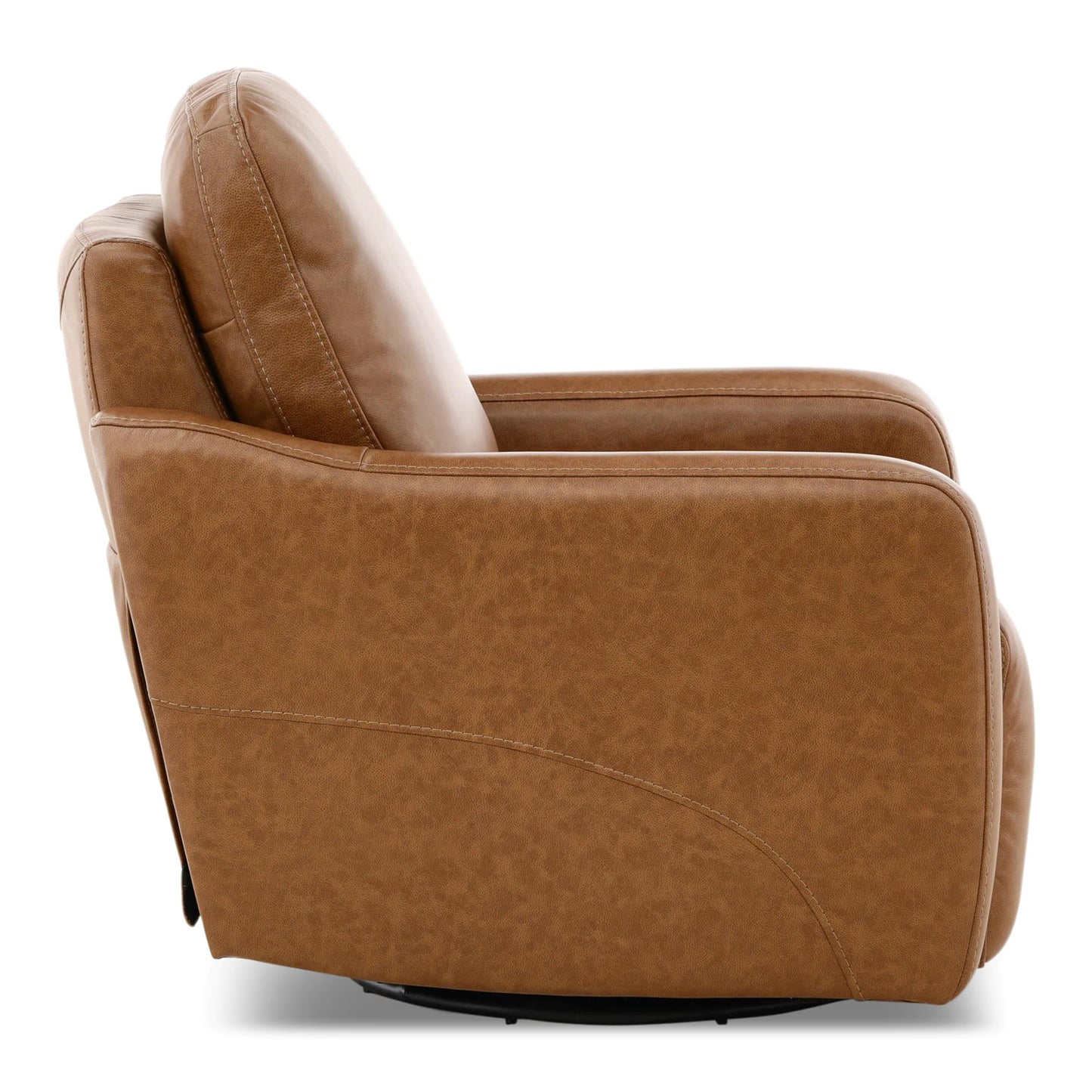 Brea Leather Power Swivel Recliner