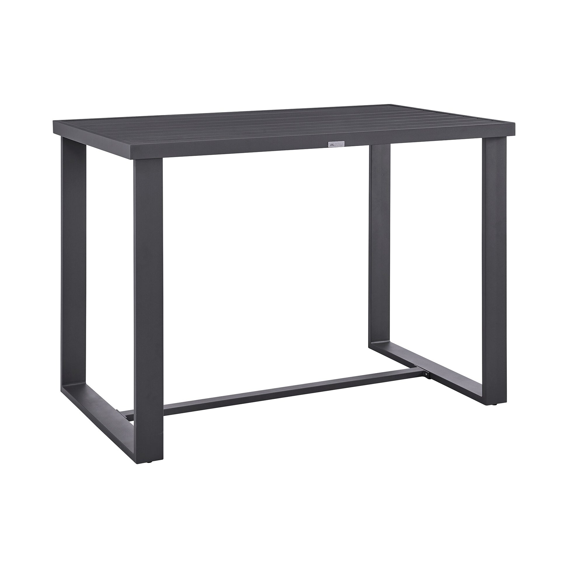 Argiope Outdoor Patio Bar Height Dining Table in Aluminum