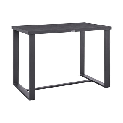 Argiope Outdoor Patio Bar Height Dining Table in Aluminum