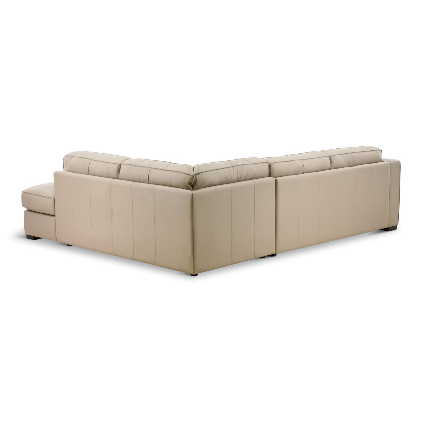 Copenhagen 2-Piece Leather Sectional with Chaise