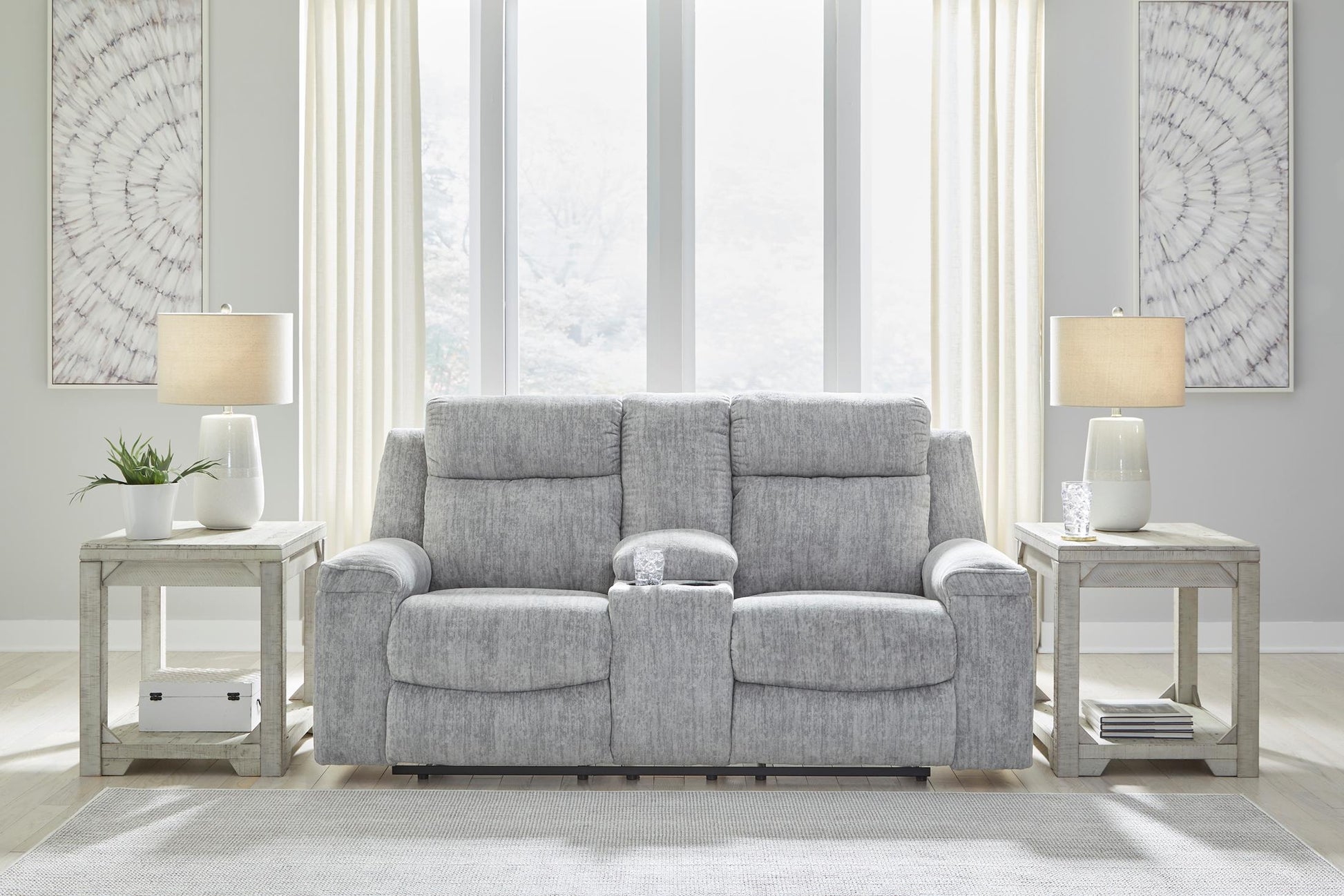 Buntington Reclining Console Loveseat