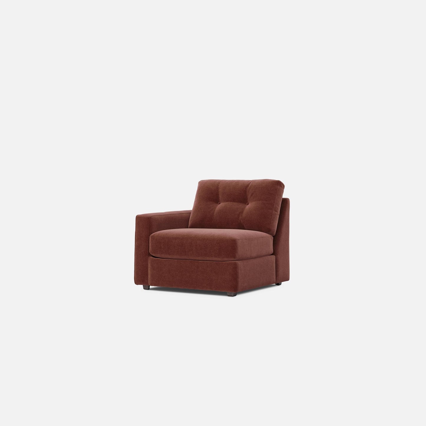 Modular One Left Arm Facing Chair - Merlot