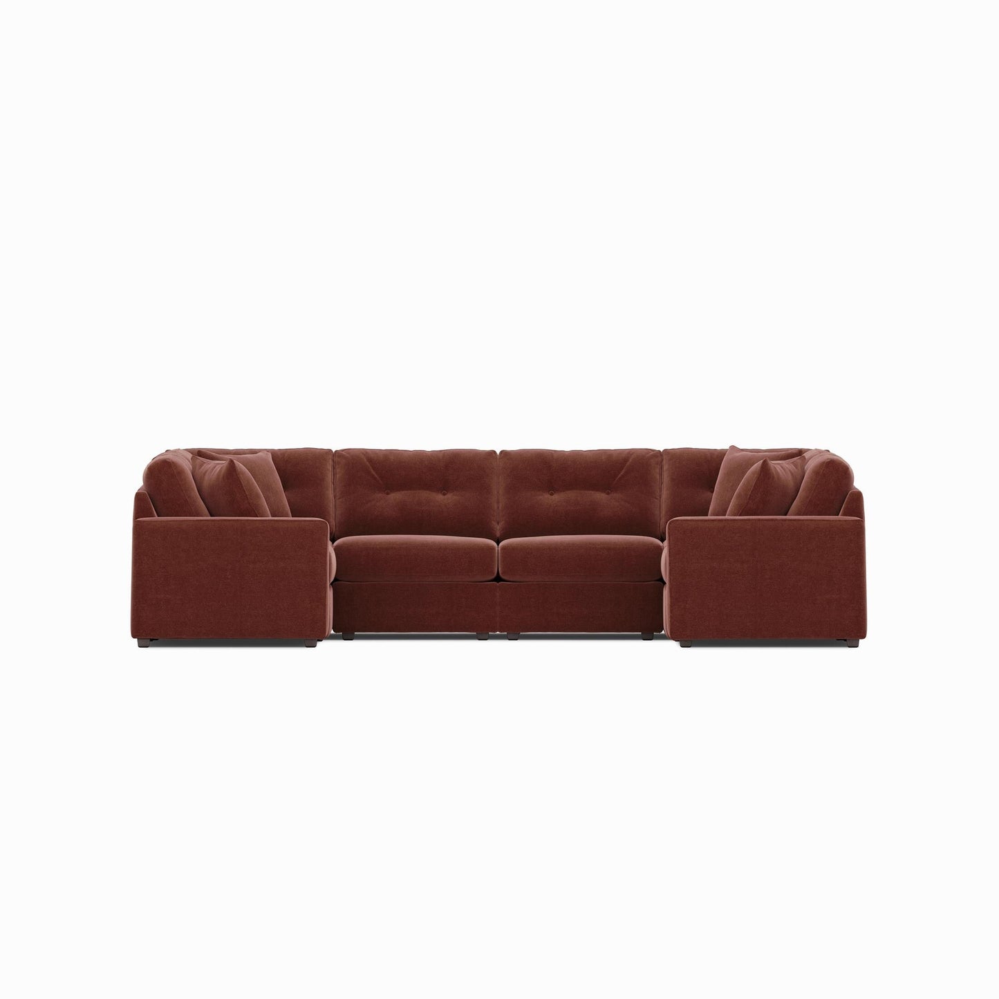 Modular One 6-Piece Sectional Merlot
