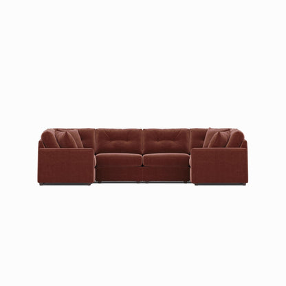 Modular One 6-Piece Sectional Merlot