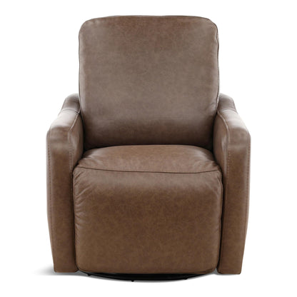 Brea Leather Power Swivel Recliner