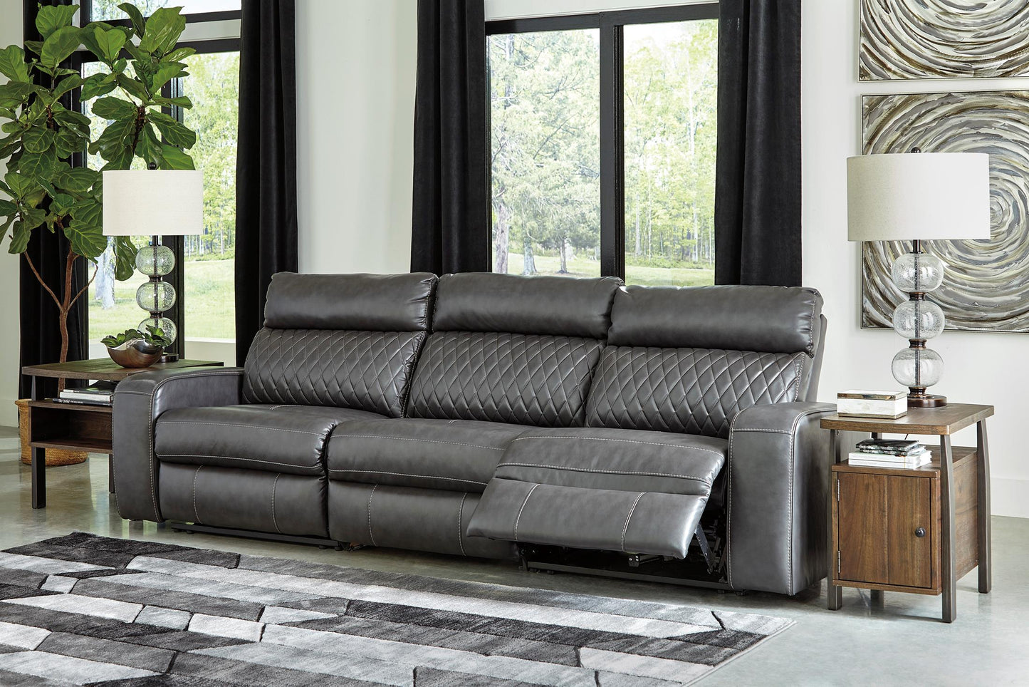 Samperstone 3-Piece Power Reclining Modular Sofa