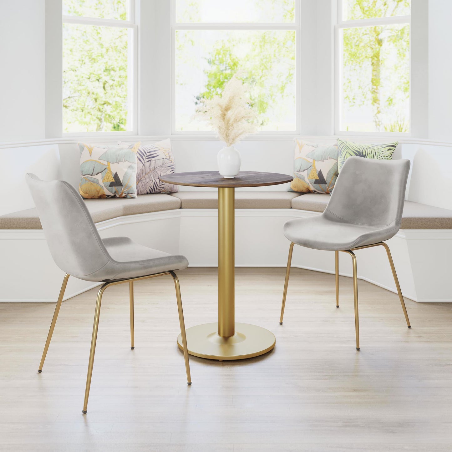 Alto Bistro Table Brown & Gold