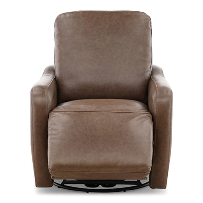 Brea Leather Power Swivel Recliner