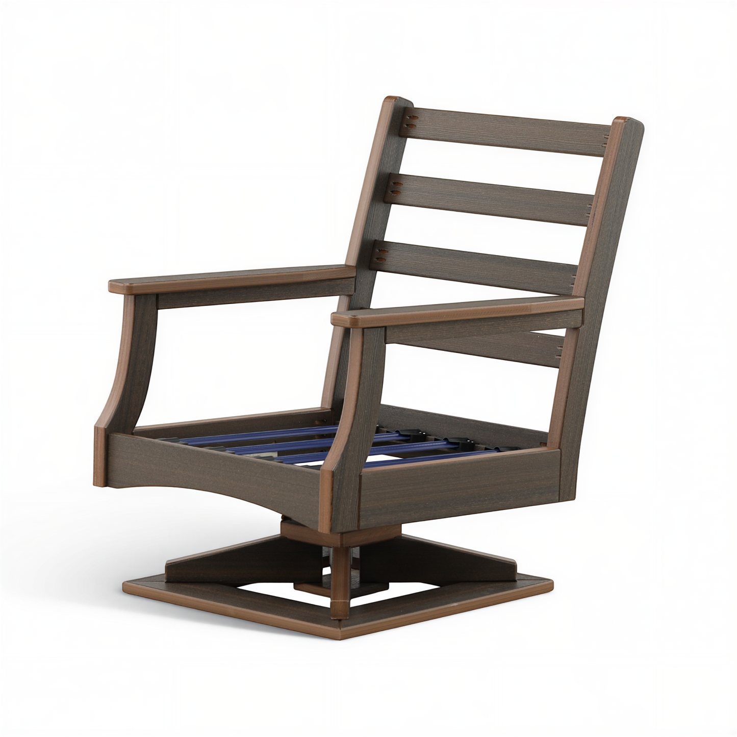 Lakeside Outdoor High Back Swivel Rocker