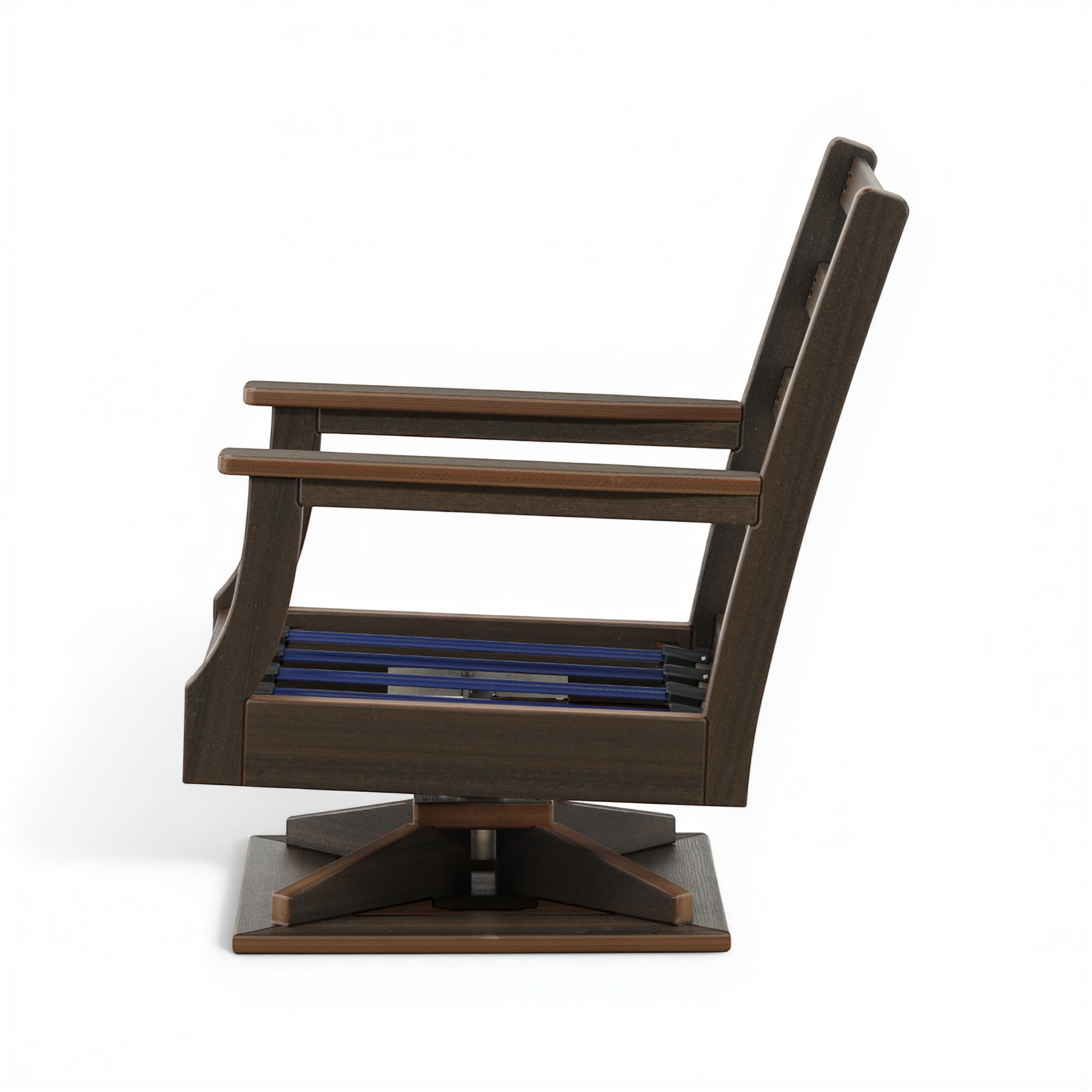 Lakeside Outdoor High Back Swivel Rocker