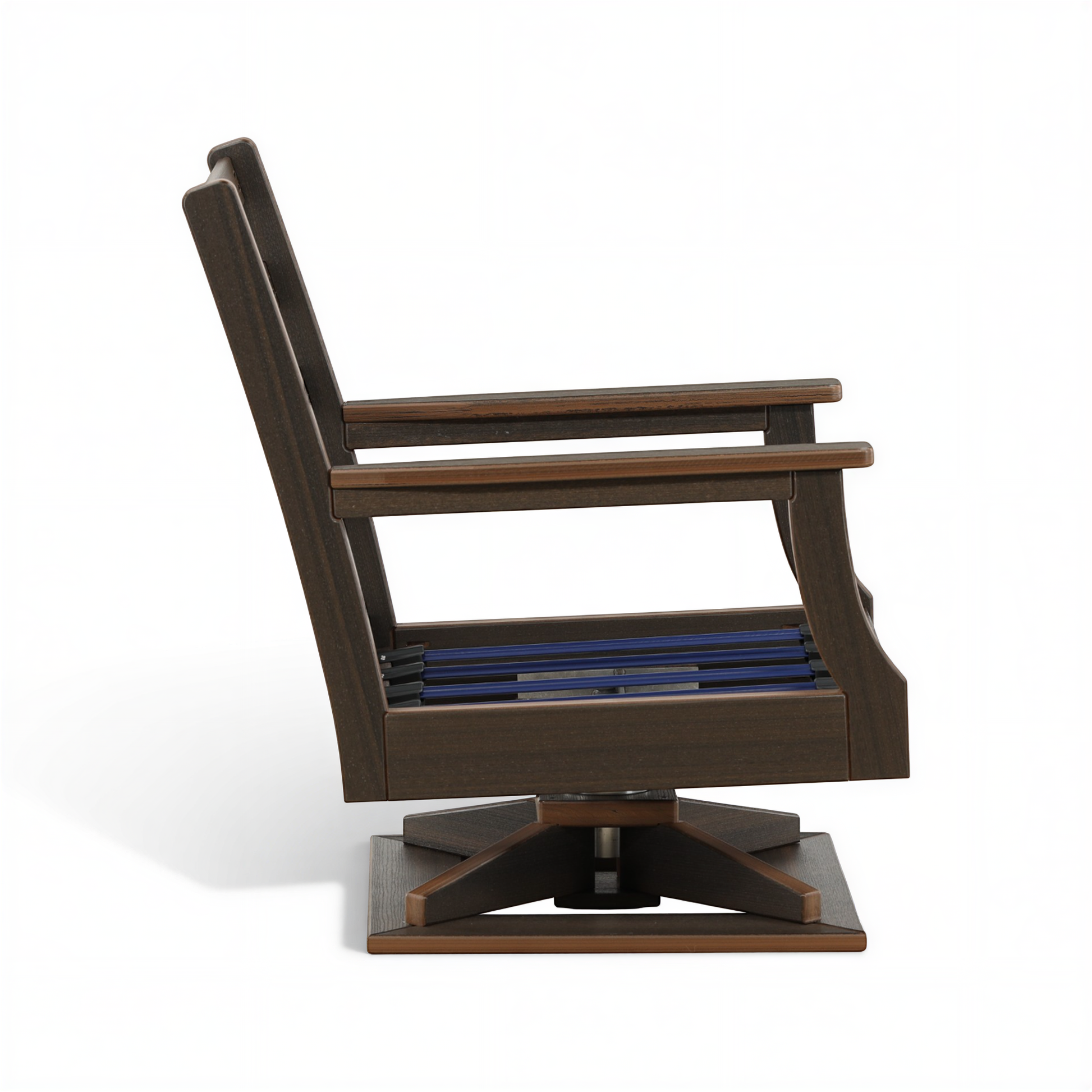 Lakeside Outdoor High Back Swivel Rocker