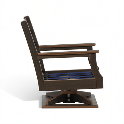 Lakeside Outdoor High Back Swivel Rocker