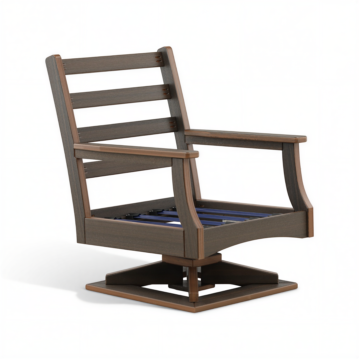 Lakeside Outdoor High Back Swivel Rocker