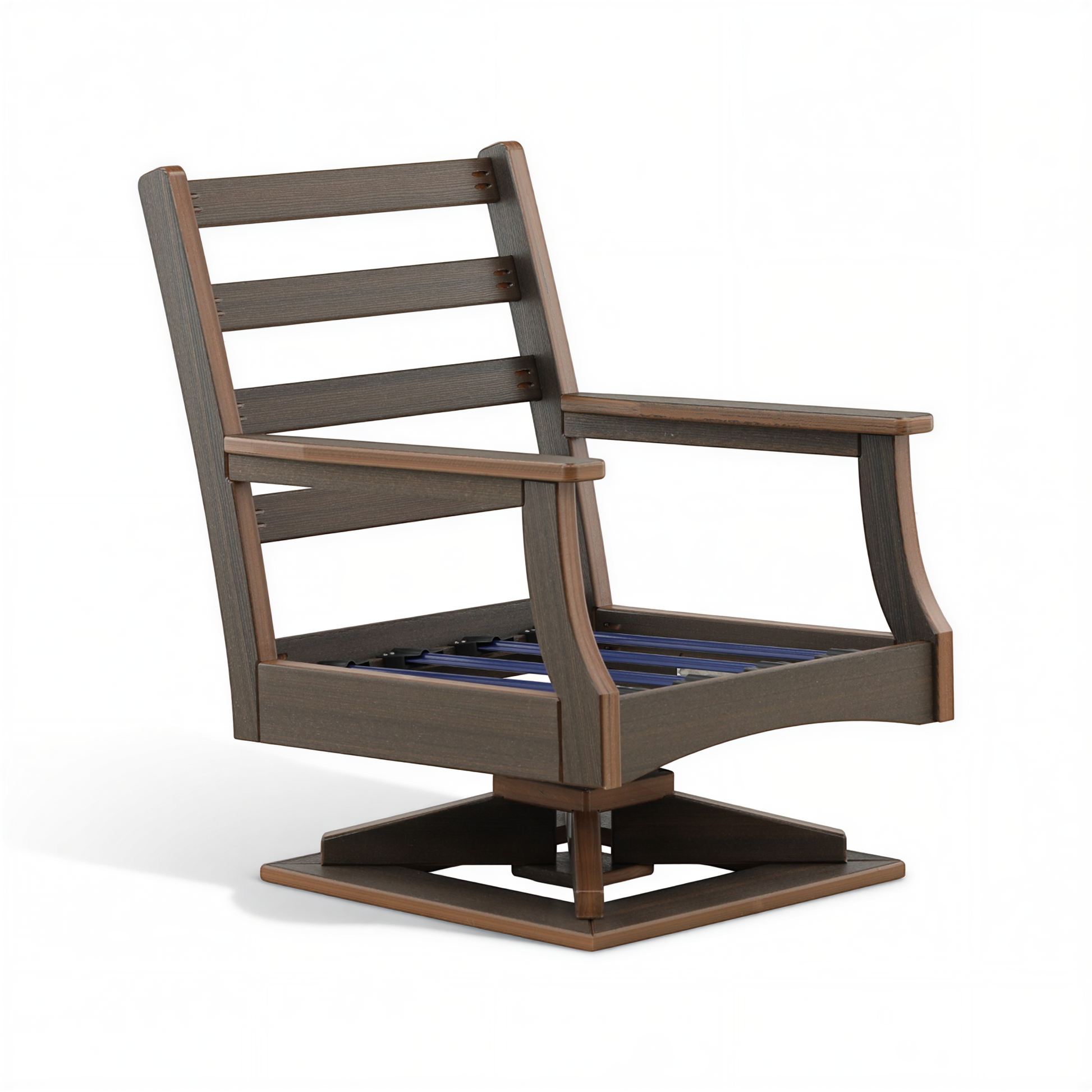 Lakeside Outdoor High Back Swivel Rocker