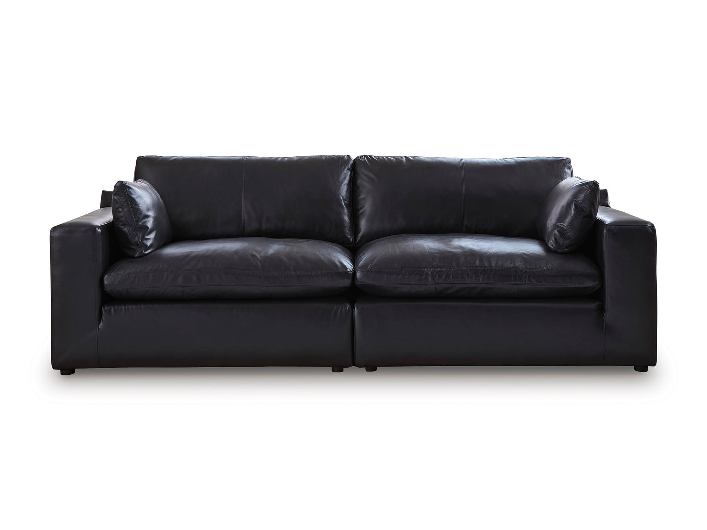 Emilia 2-Piece Sectional Loveseat Black