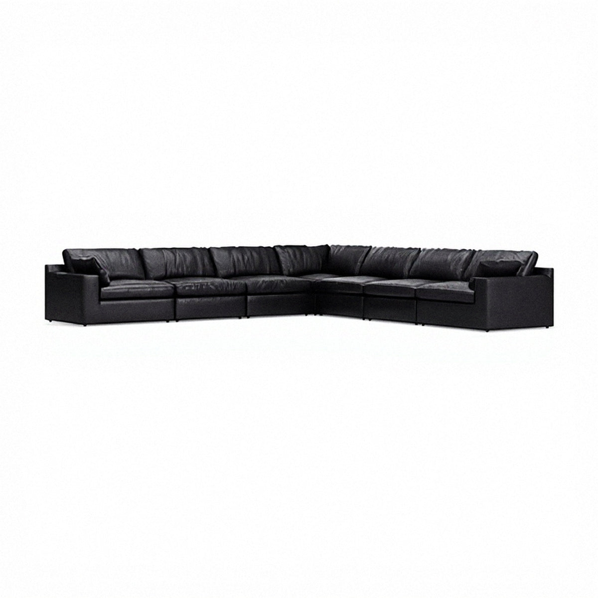 Ashley Emilia 7-Piece Sectional Black