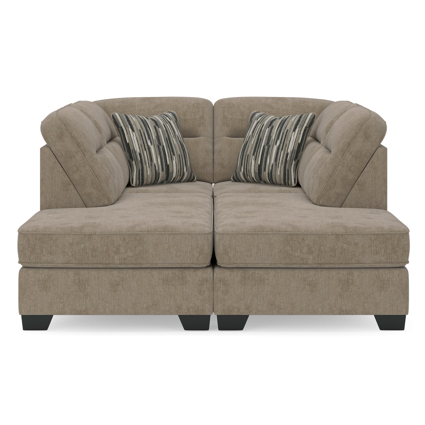 Ashley Olten 2-Piece Super Chaise Mocha