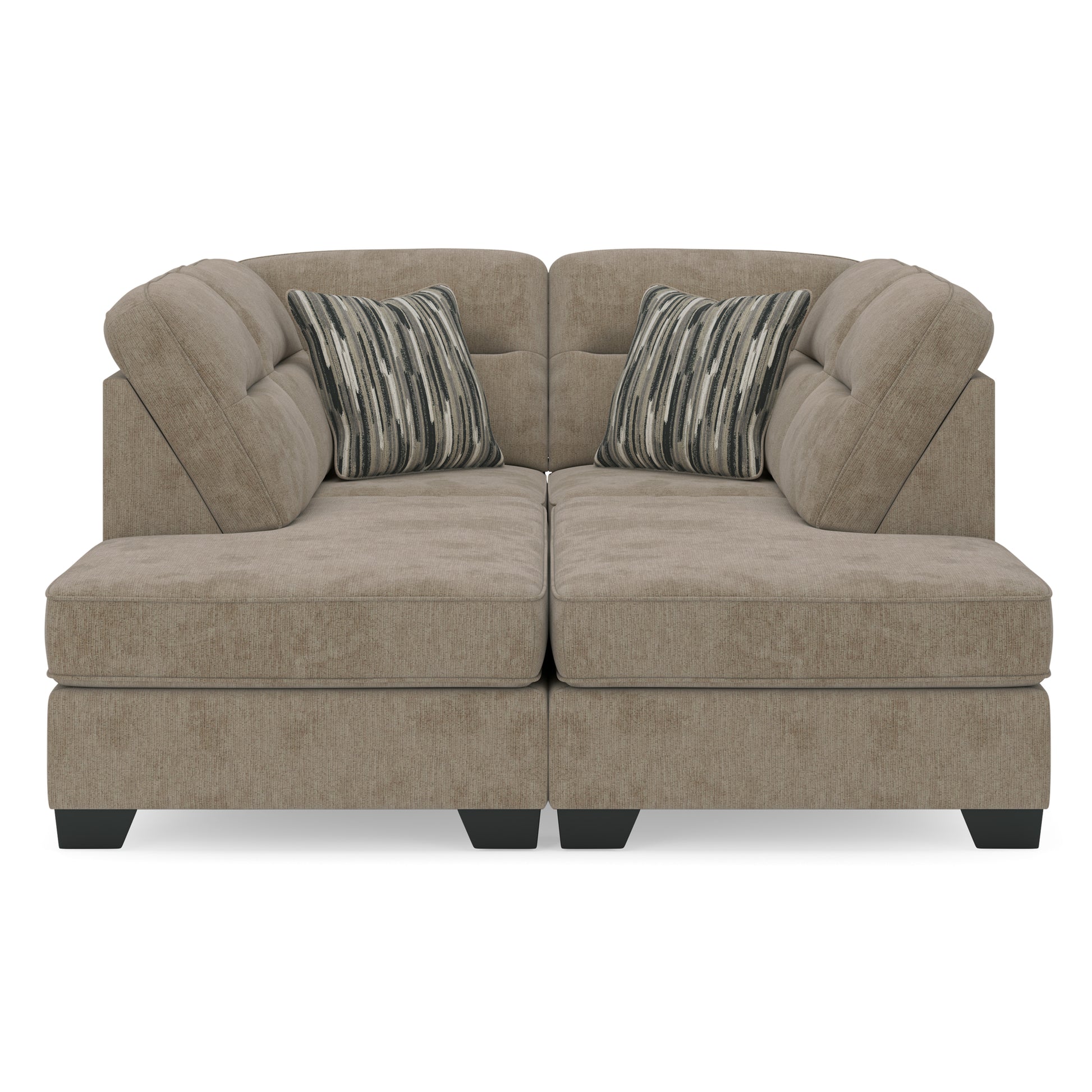 Ashley Olten 2-Piece Super Chaise Mocha