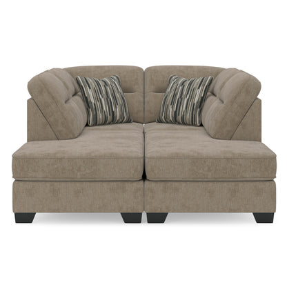 Ashley Olten 2-Piece Super Chaise Mocha