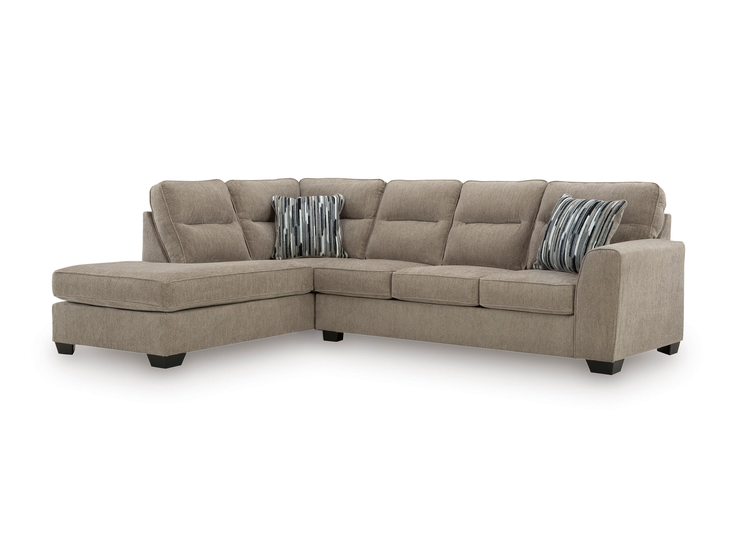 Ashley Olten 2-Piece Sectional with Chaise Left-Facing Mocha