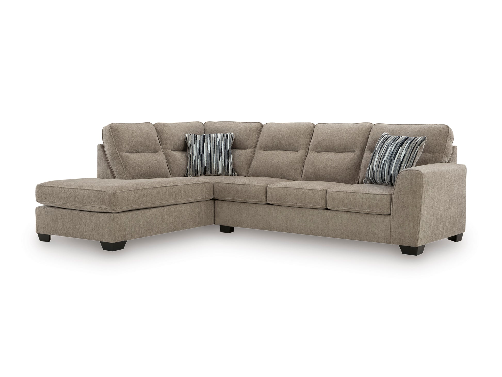 Ashley Olten 2-Piece Sectional with Chaise Left-Facing Mocha