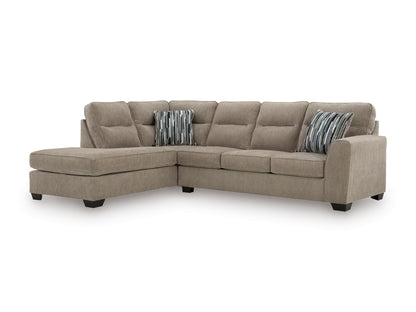 Ashley Olten 2-Piece Sectional with Chaise Left-Facing Mocha