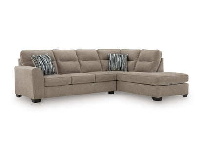 Ashley Olten 2-Piece Sectional with Chaise Right-Facing Mocha