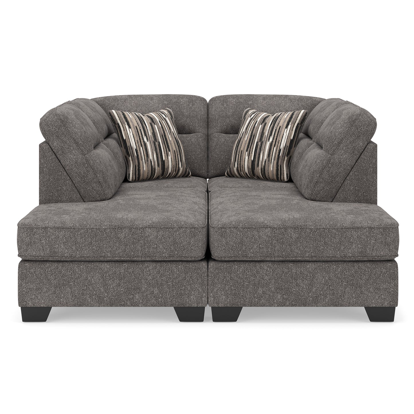 Ashley Olten 2-Piece Super Chaise Graphite