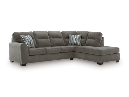 Ashley Olten 2-Piece Sectional with Chaise Right-Facing Graphite