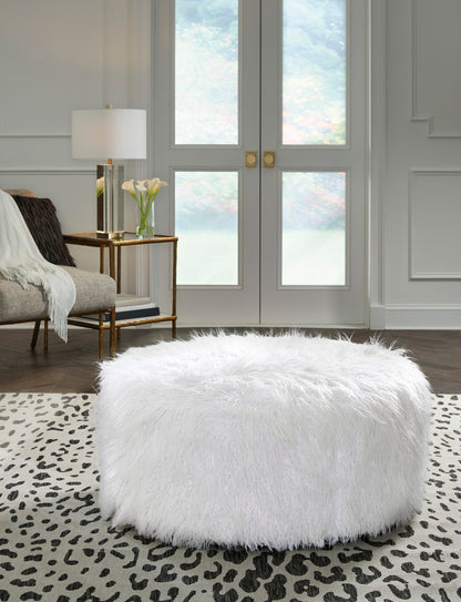 OVERSIZED ACCENT OTTOMAN