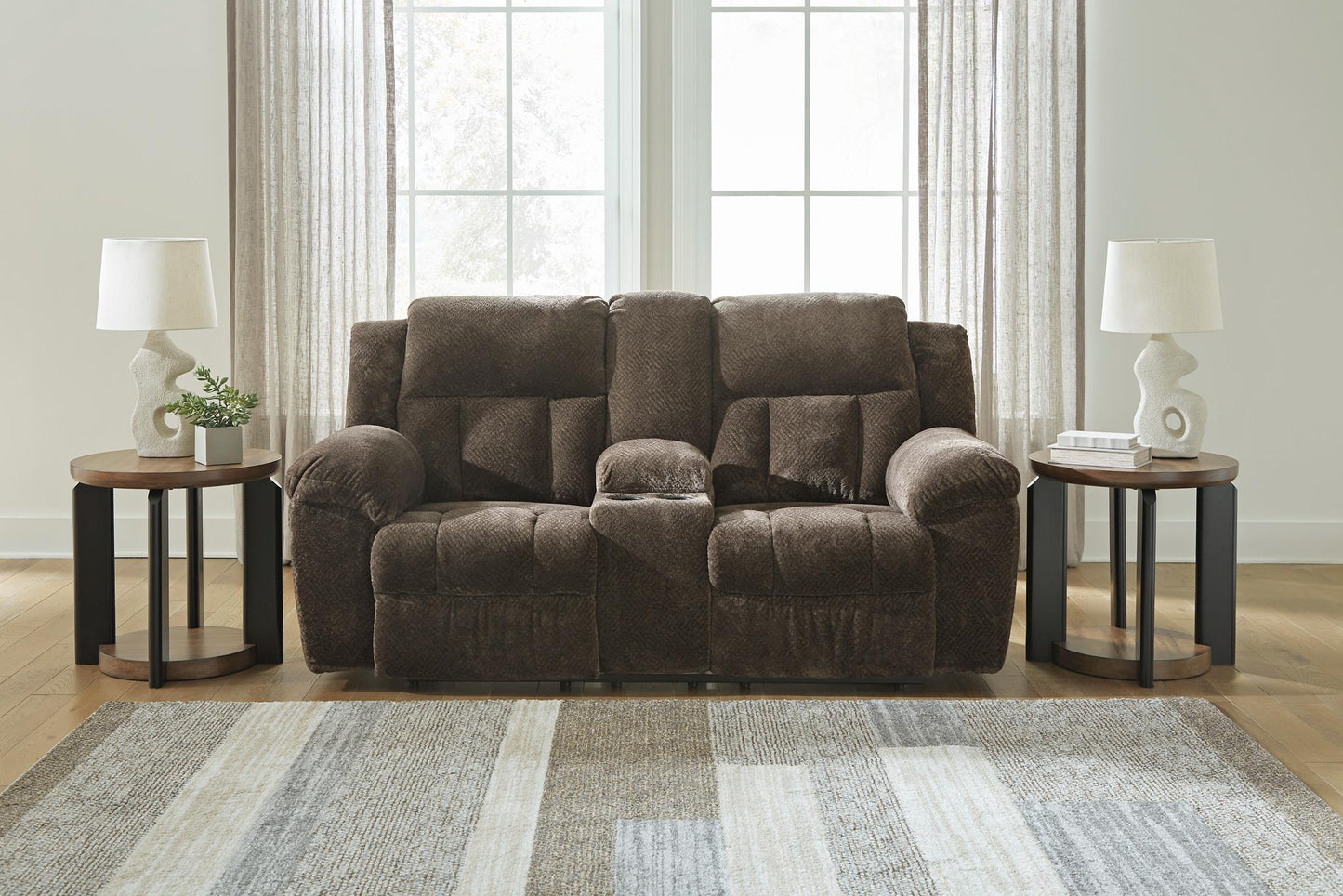 Frohn Reclining Console Loveseat