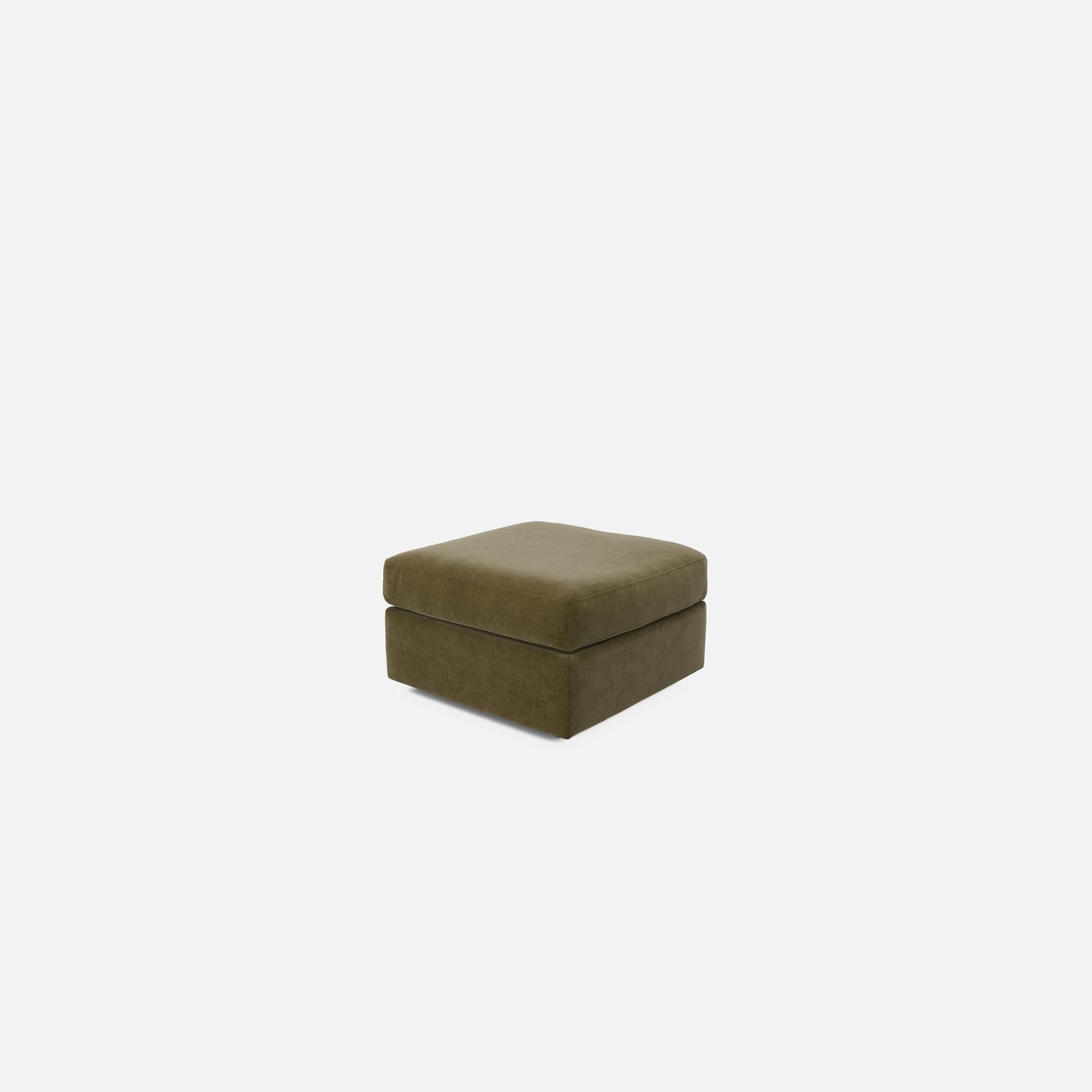 Modular One Bumper Ottoman - Moss