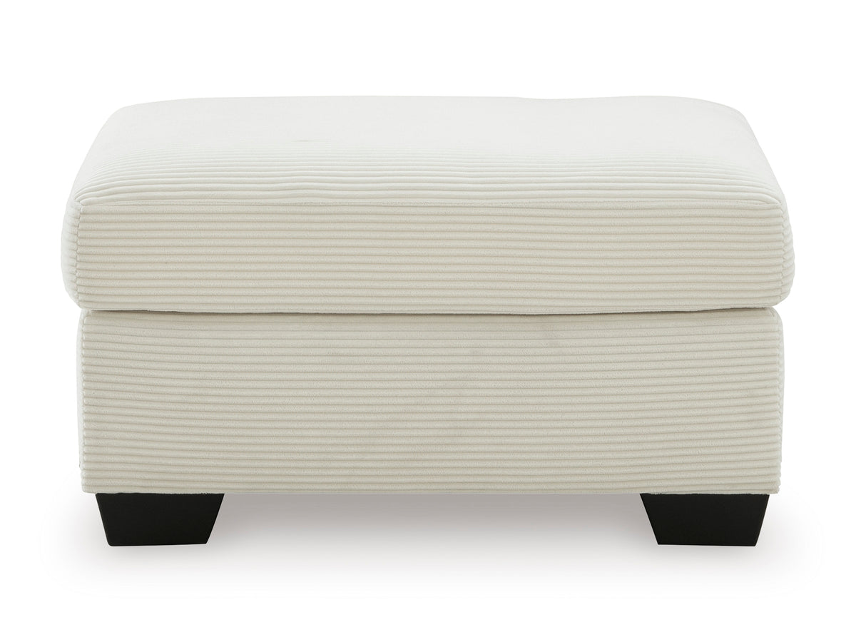 Amesley Ottoman Ivory