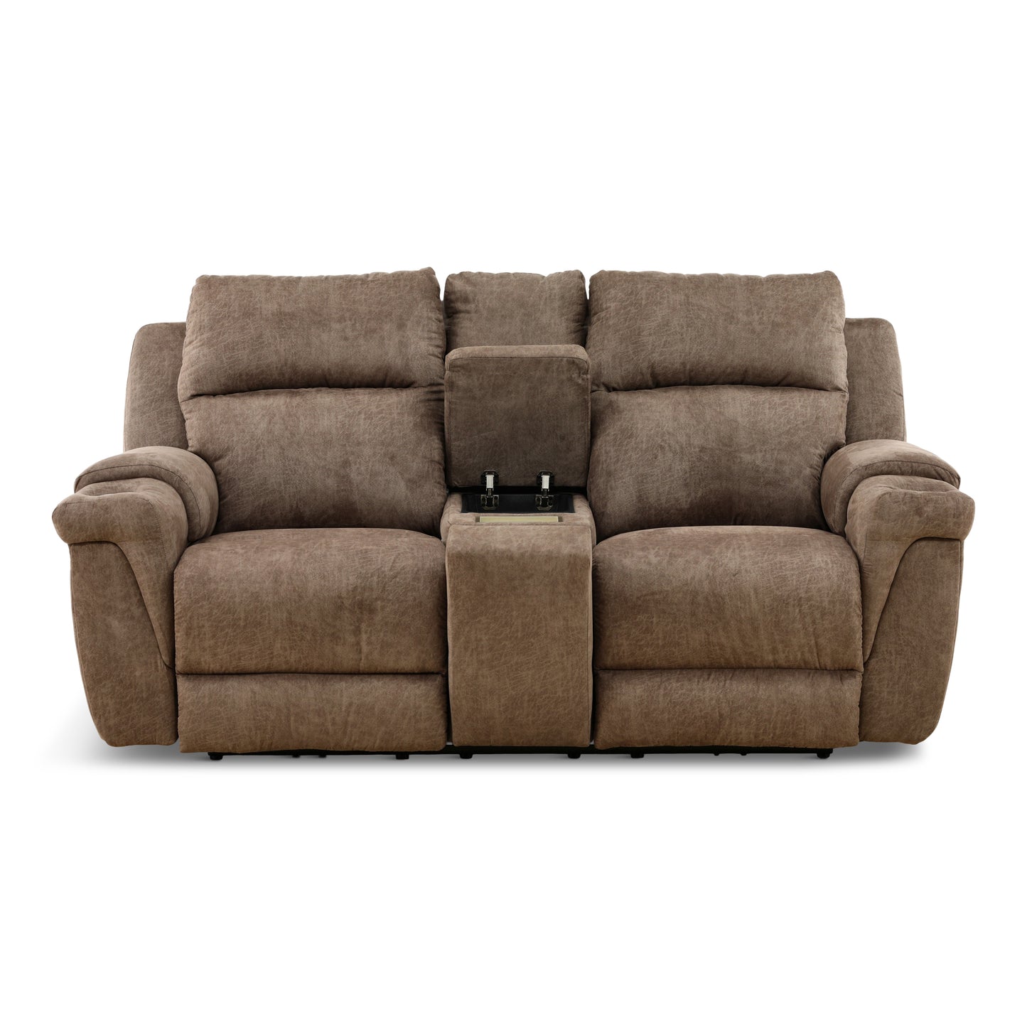 Lancaster Power Reclining Console Loveseat