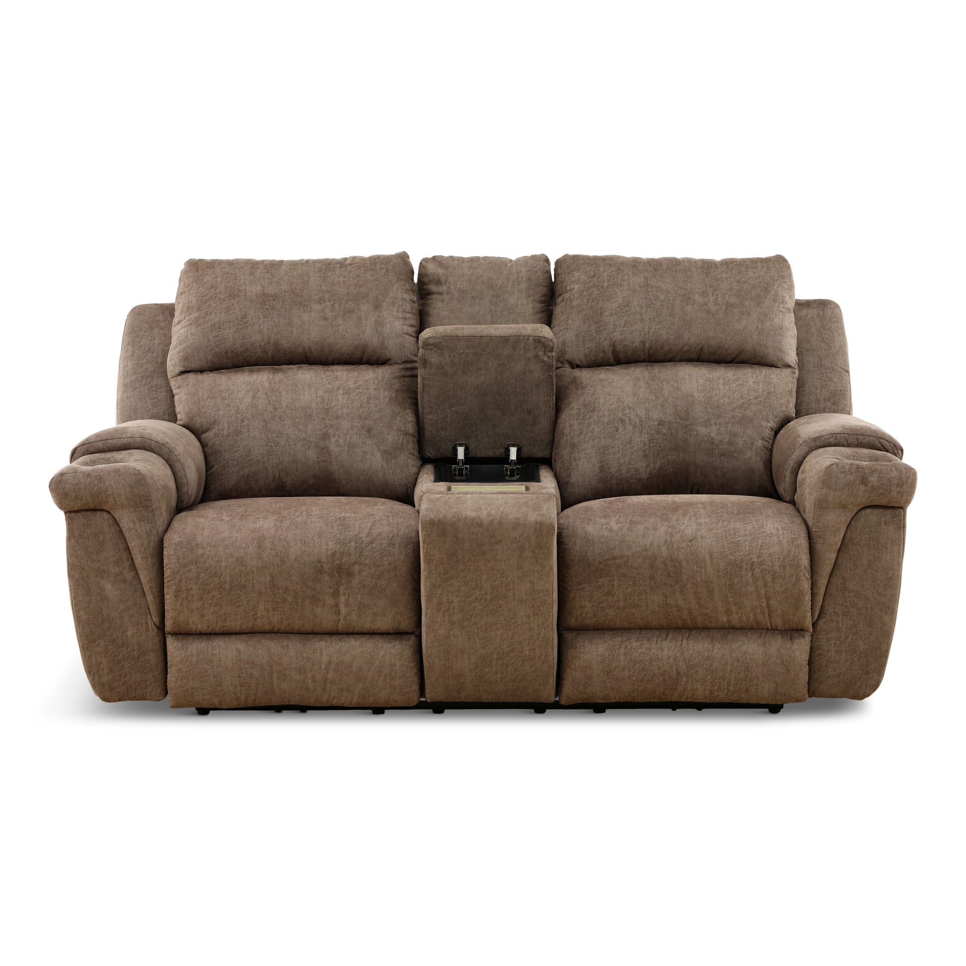 Lancaster Power Reclining Console Loveseat