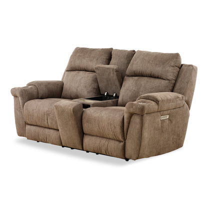 Lancaster Power Reclining Console Loveseat