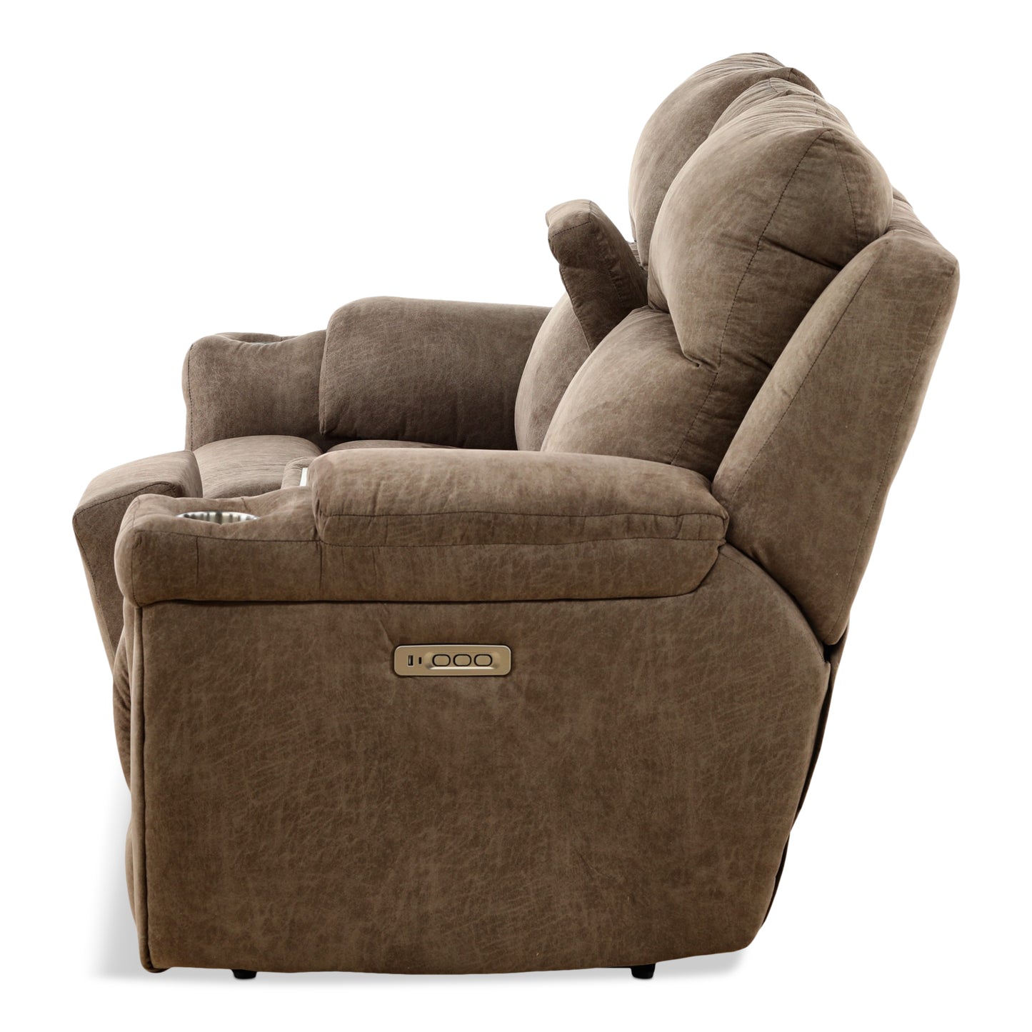 Lancaster Power Reclining Console Loveseat