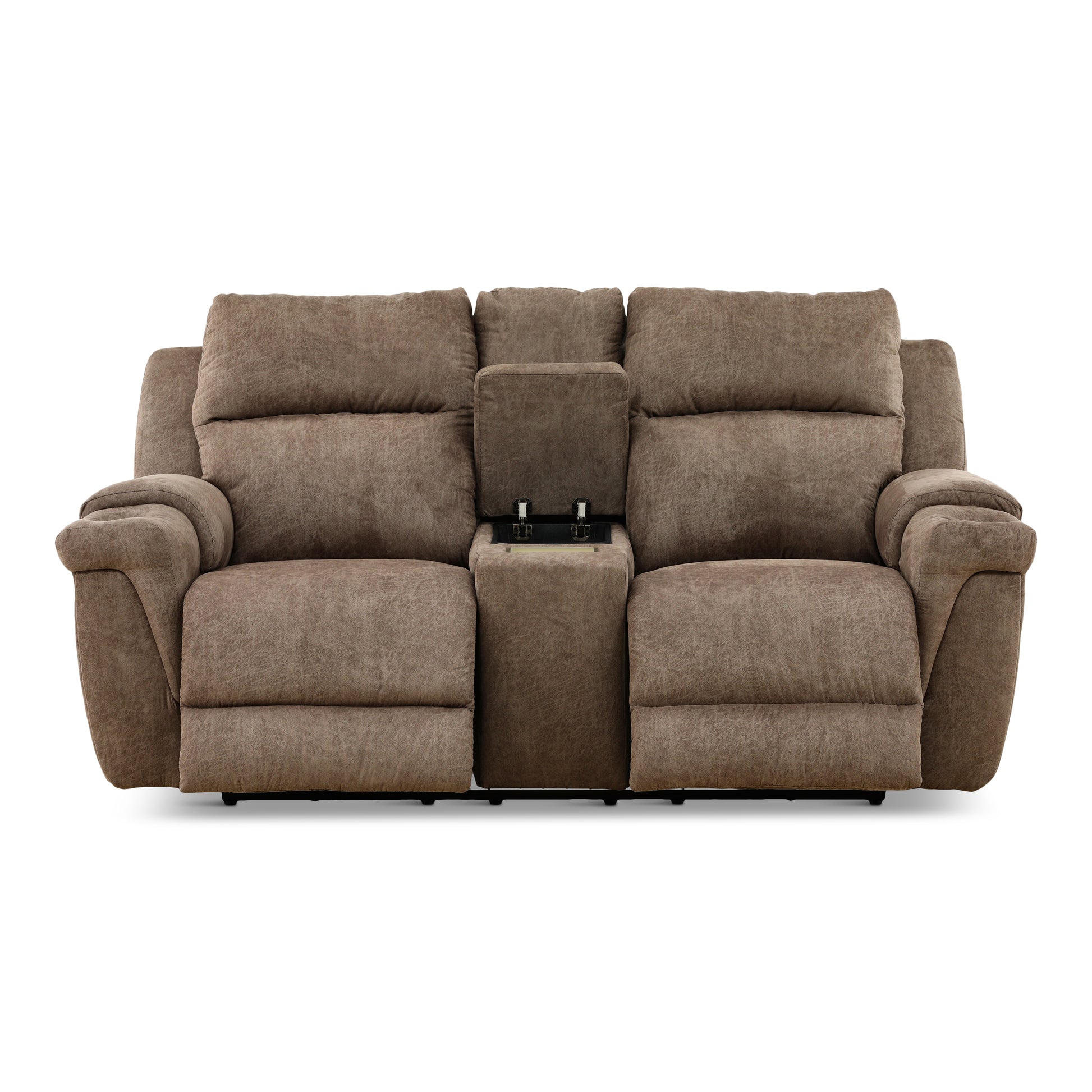 Lancaster Power Reclining Console Loveseat