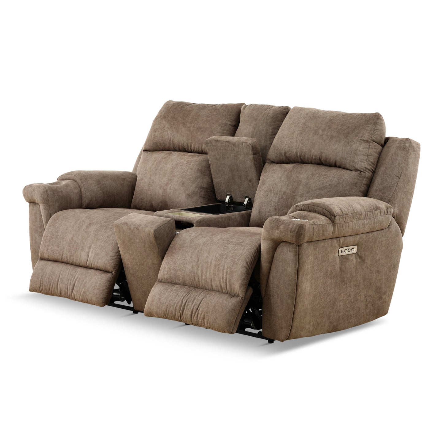 Lancaster Power Reclining Console Loveseat