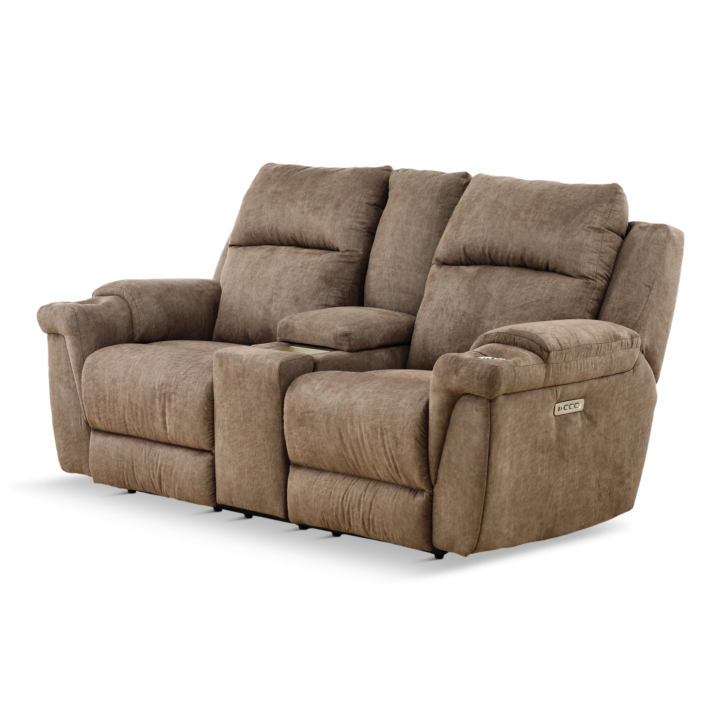Lancaster Power Reclining Console Loveseat